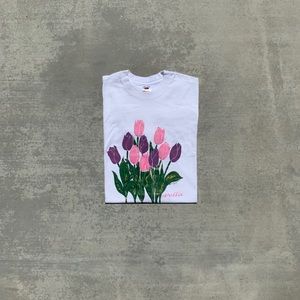 Vintage 1991 Single Stitch flower tshirt